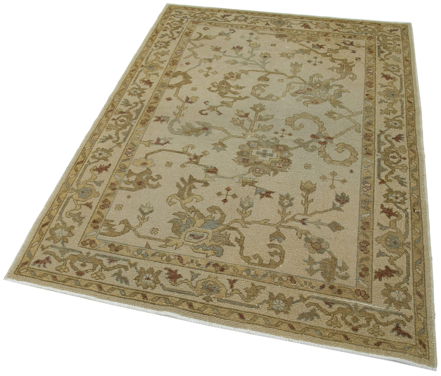 4x6 Beige Oushak Rug - 33806