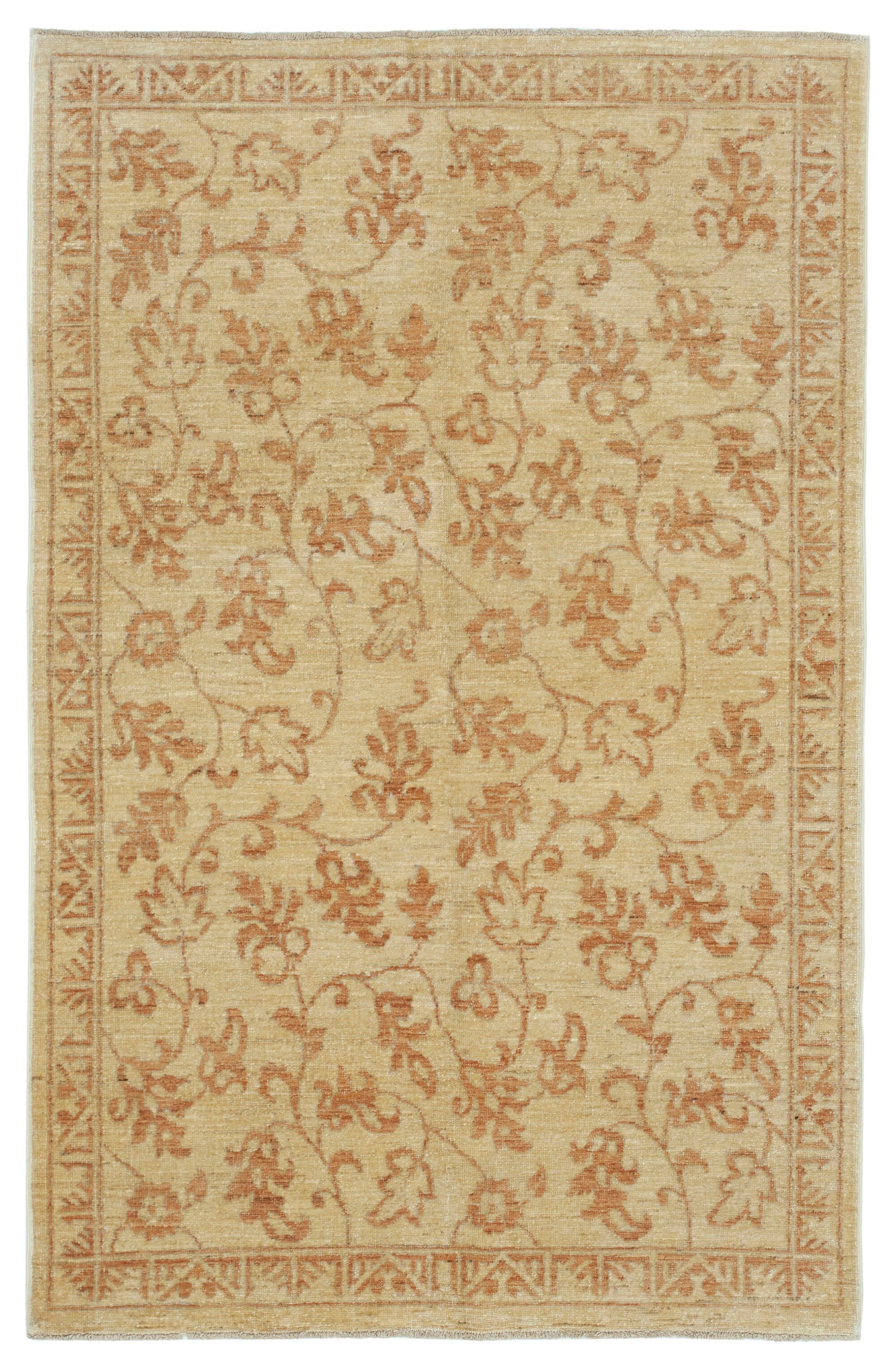 4x6 Yellow Oushak Rug - 33808