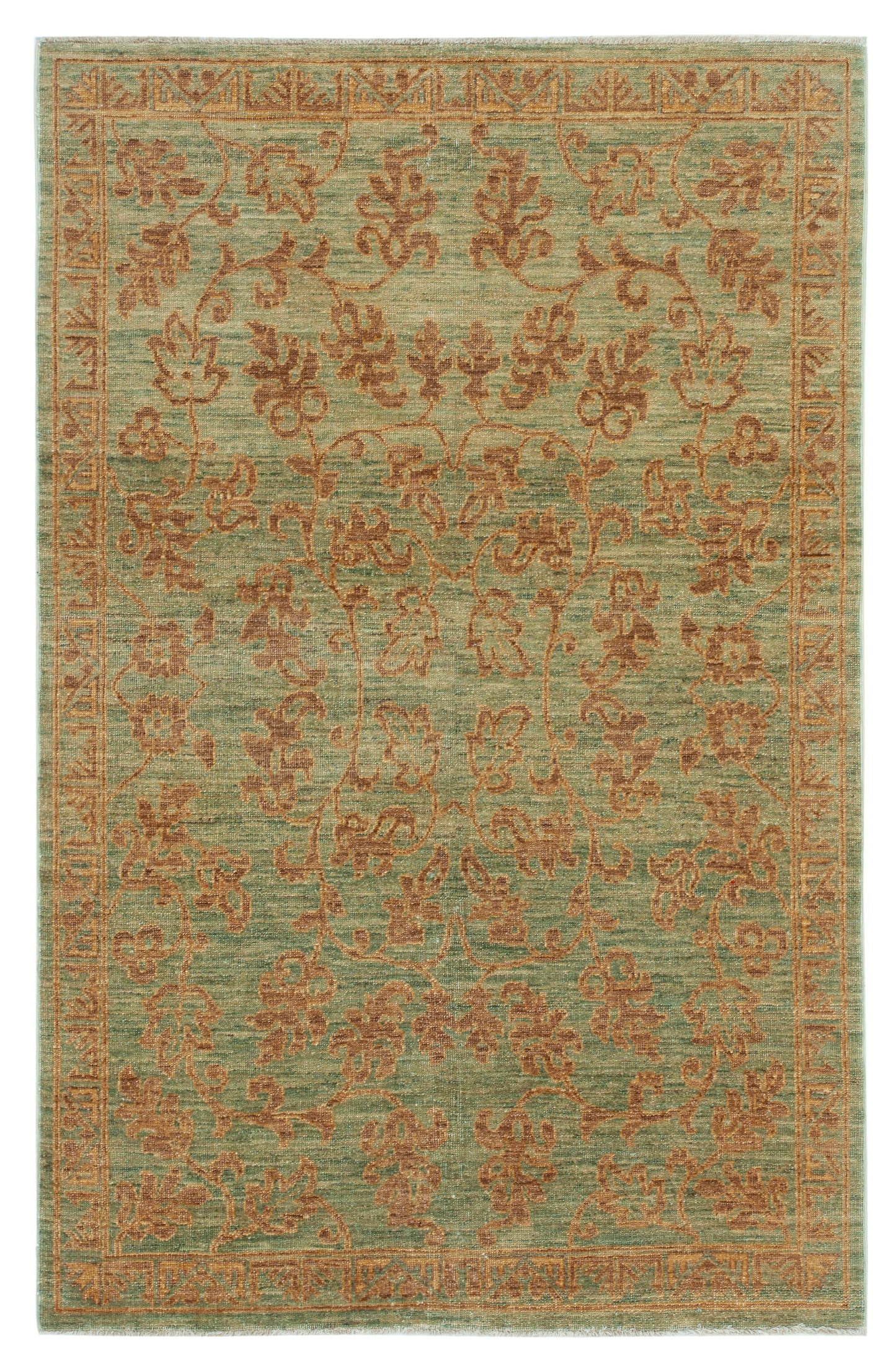 4x6 Green Oushak Rug - 33810