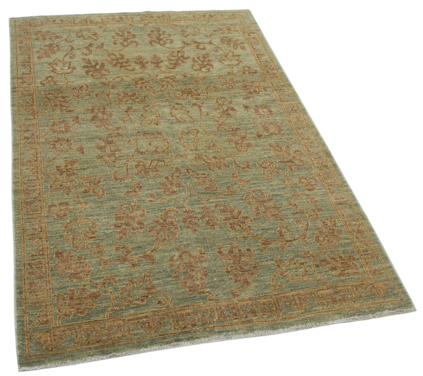 4x6 Green Oushak Rug - 33810