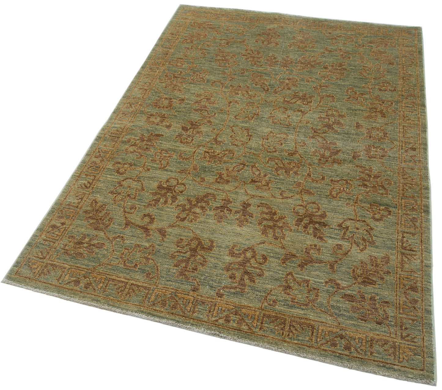 4x6 Green Oushak Rug - 33810