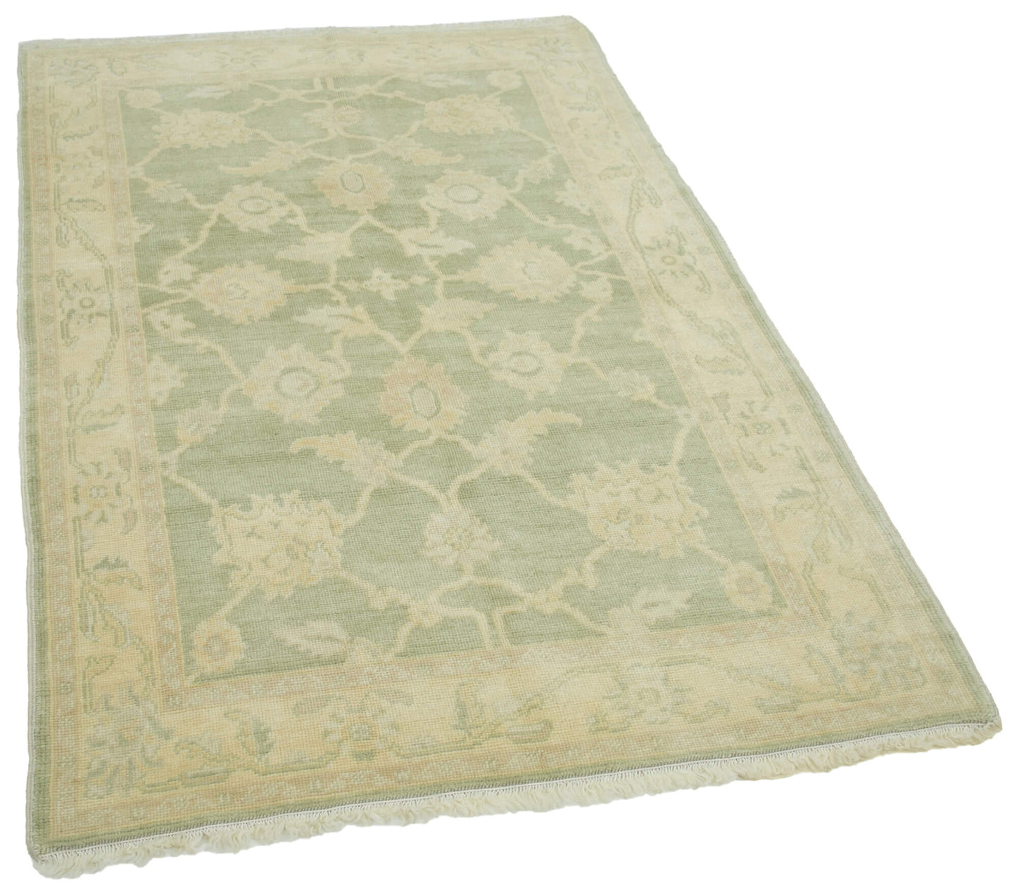 4x6 Green Oushak Rug - 33814