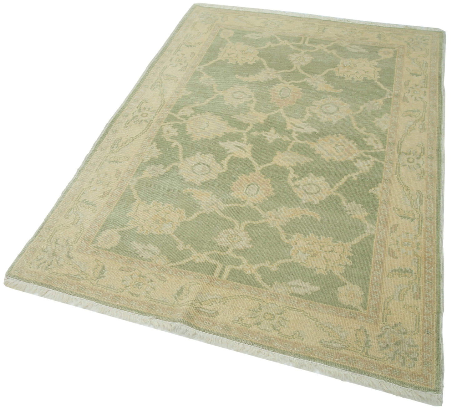 4x6 Green Oushak Rug - 33814