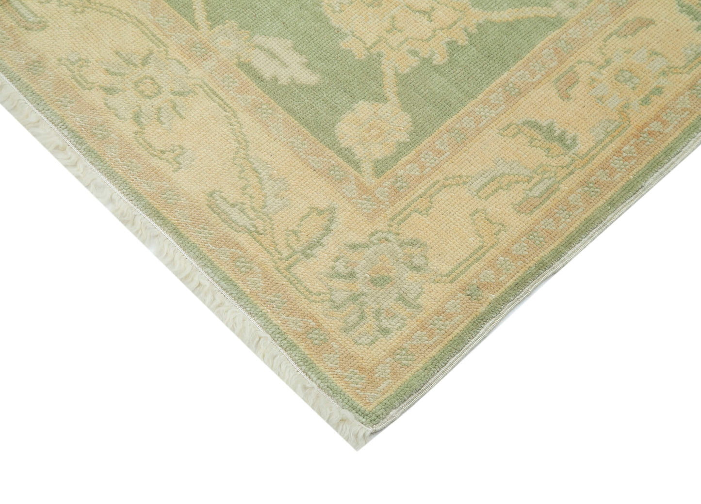 4x6 Green Oushak Rug - 33814