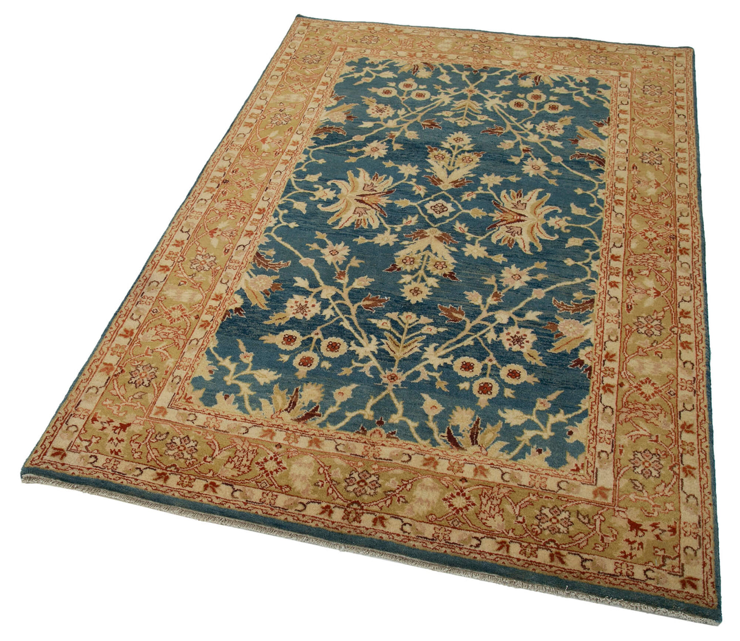 4x6 Blue Oushak Rug - 33817