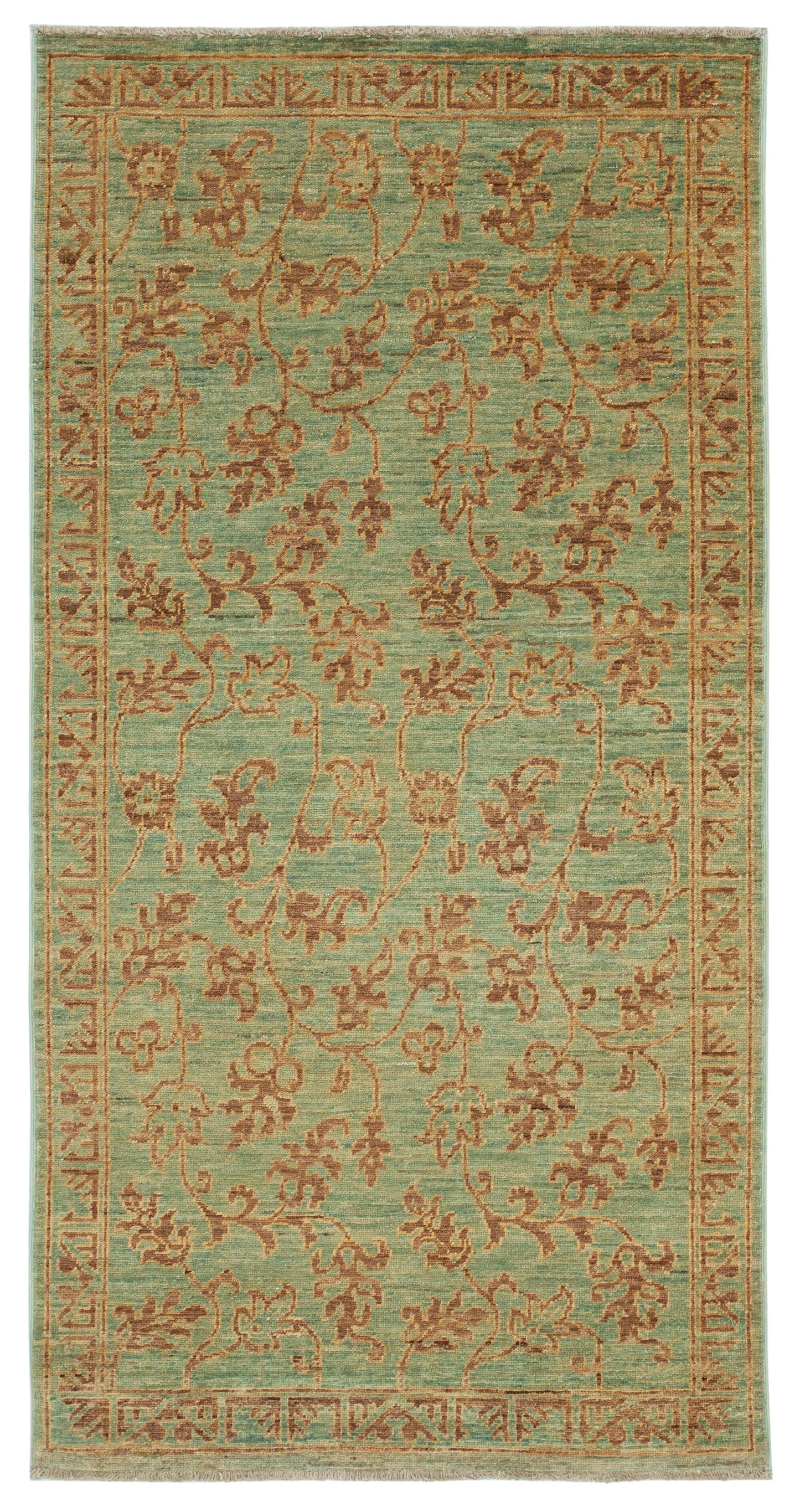 3x6 Green Oushak Rug - 33821