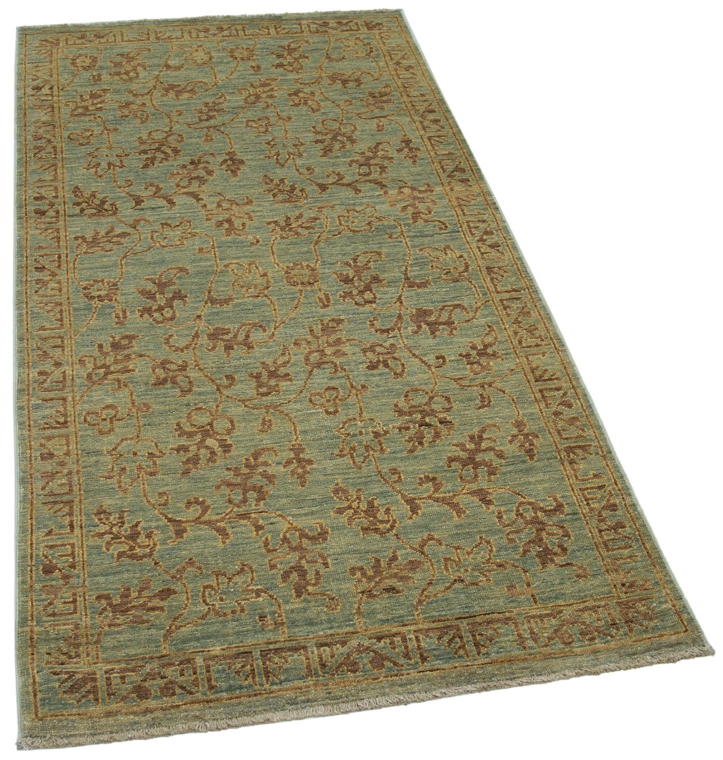 3x6 Green Oushak Rug - 33821