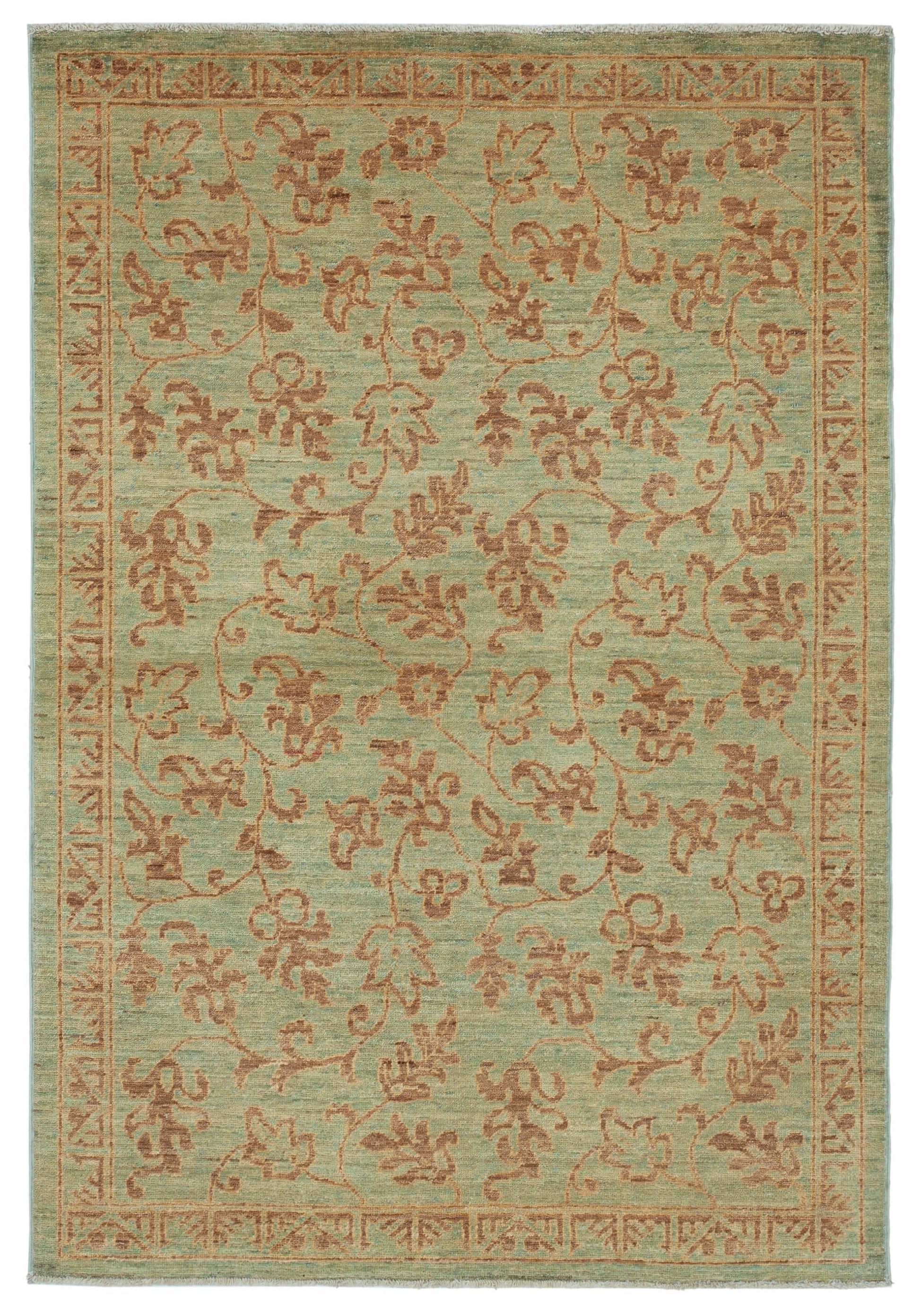 4x6 Green Oushak Rug - 33827