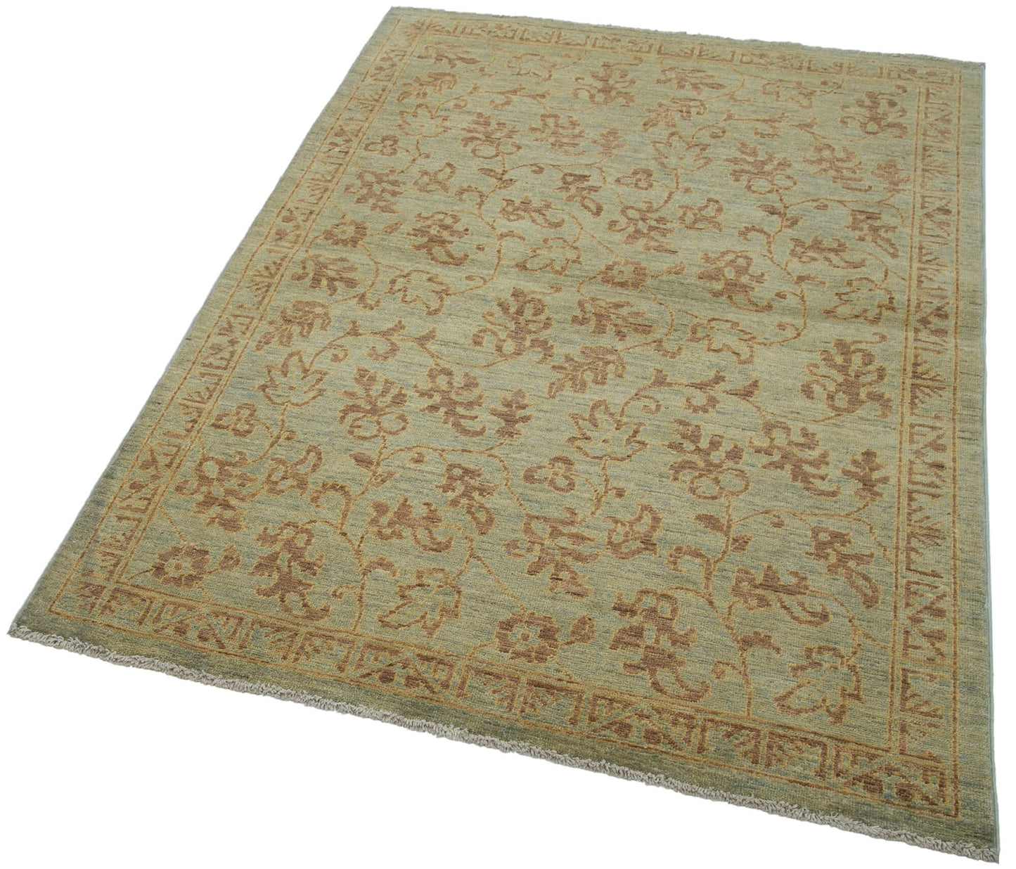 4x6 Green Oushak Rug - 33827