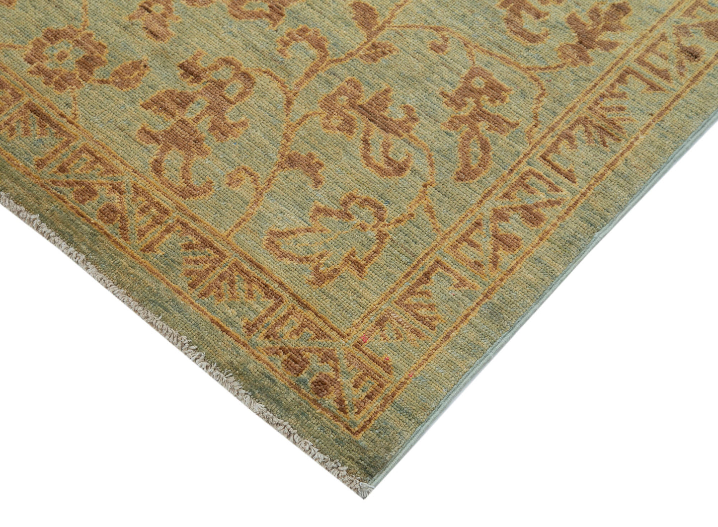 4x6 Green Oushak Rug - 33827