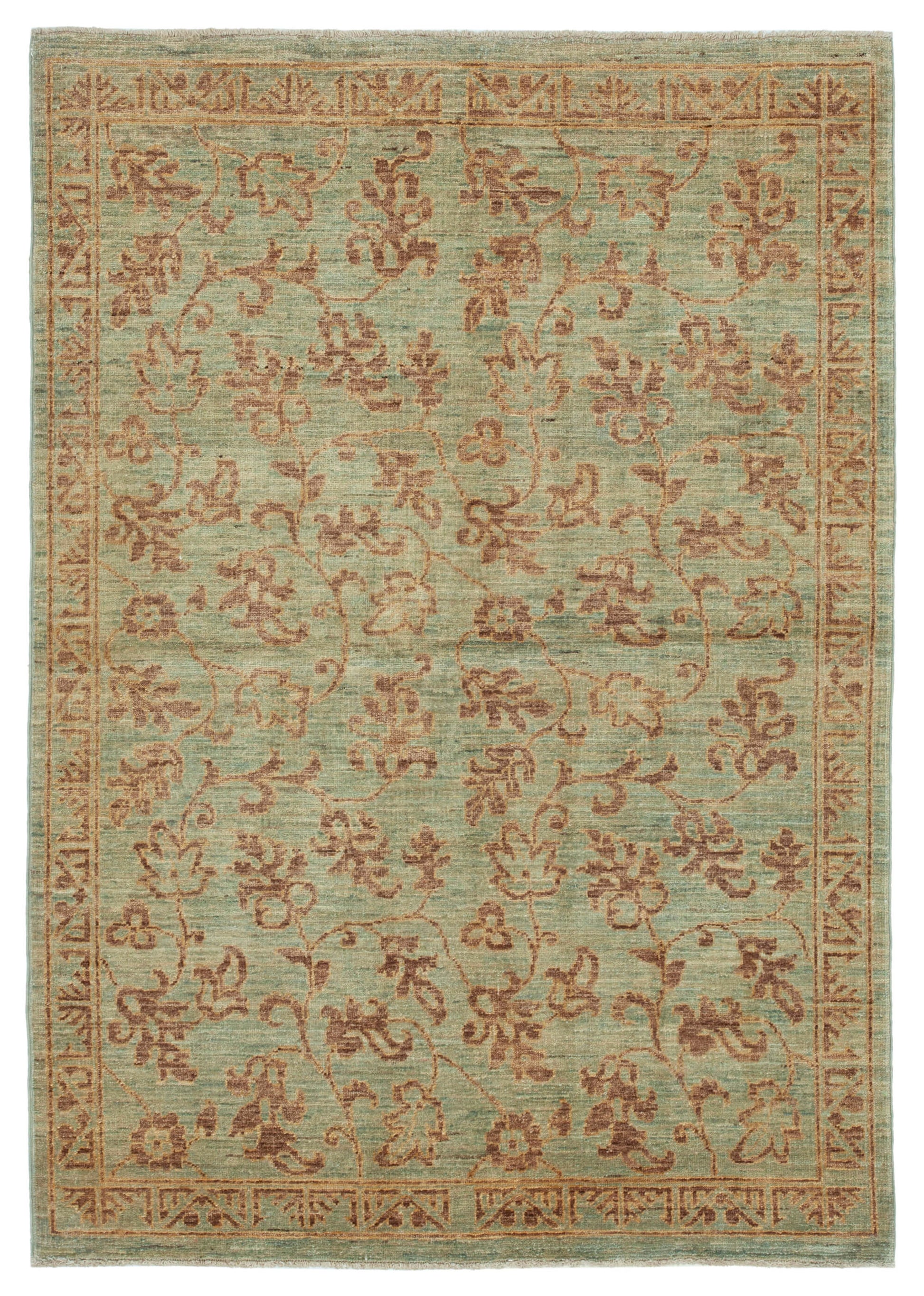 4x6 Green Oushak Rug - 33830