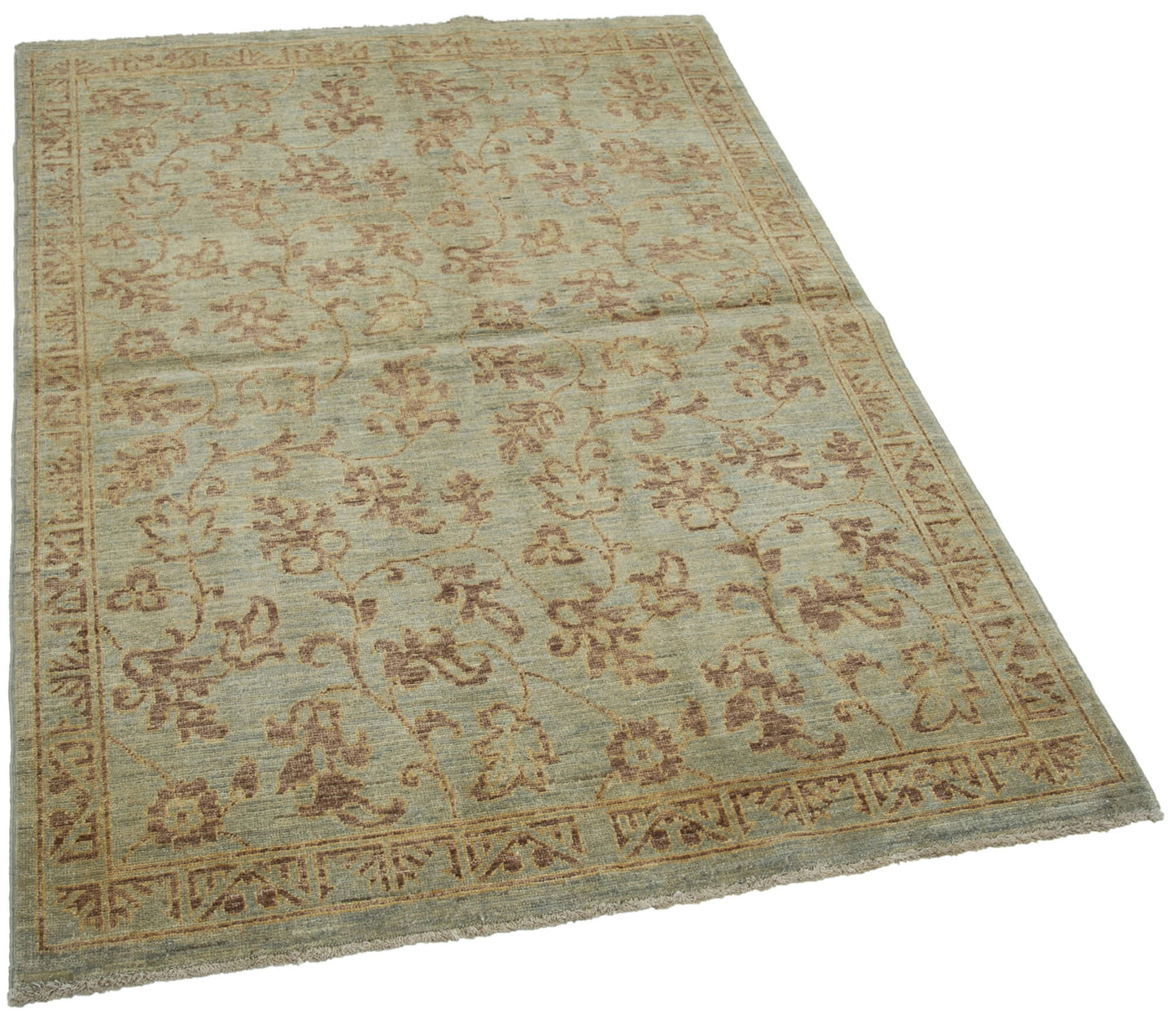 4x6 Green Oushak Rug - 33830