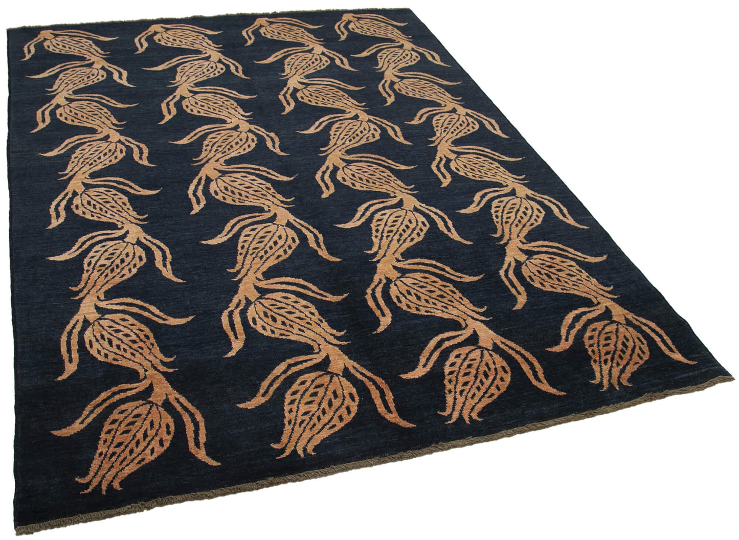 6x8 Blue Oushak Rug - 33834