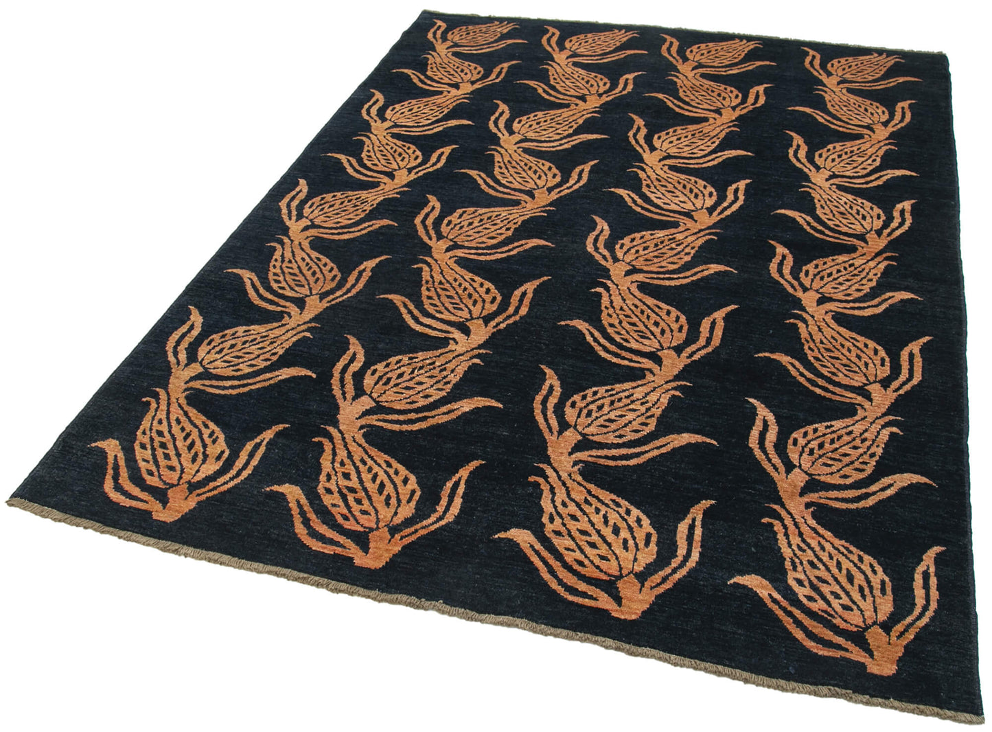 6x8 Blue Oushak Rug - 33834