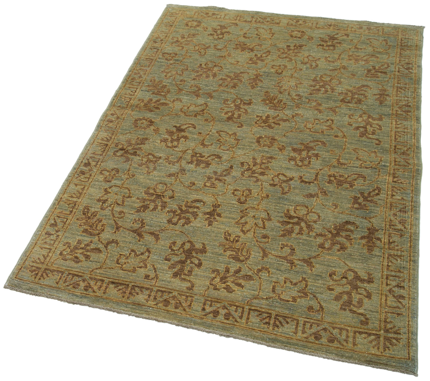 4x6 Green Oushak Rug - 33836