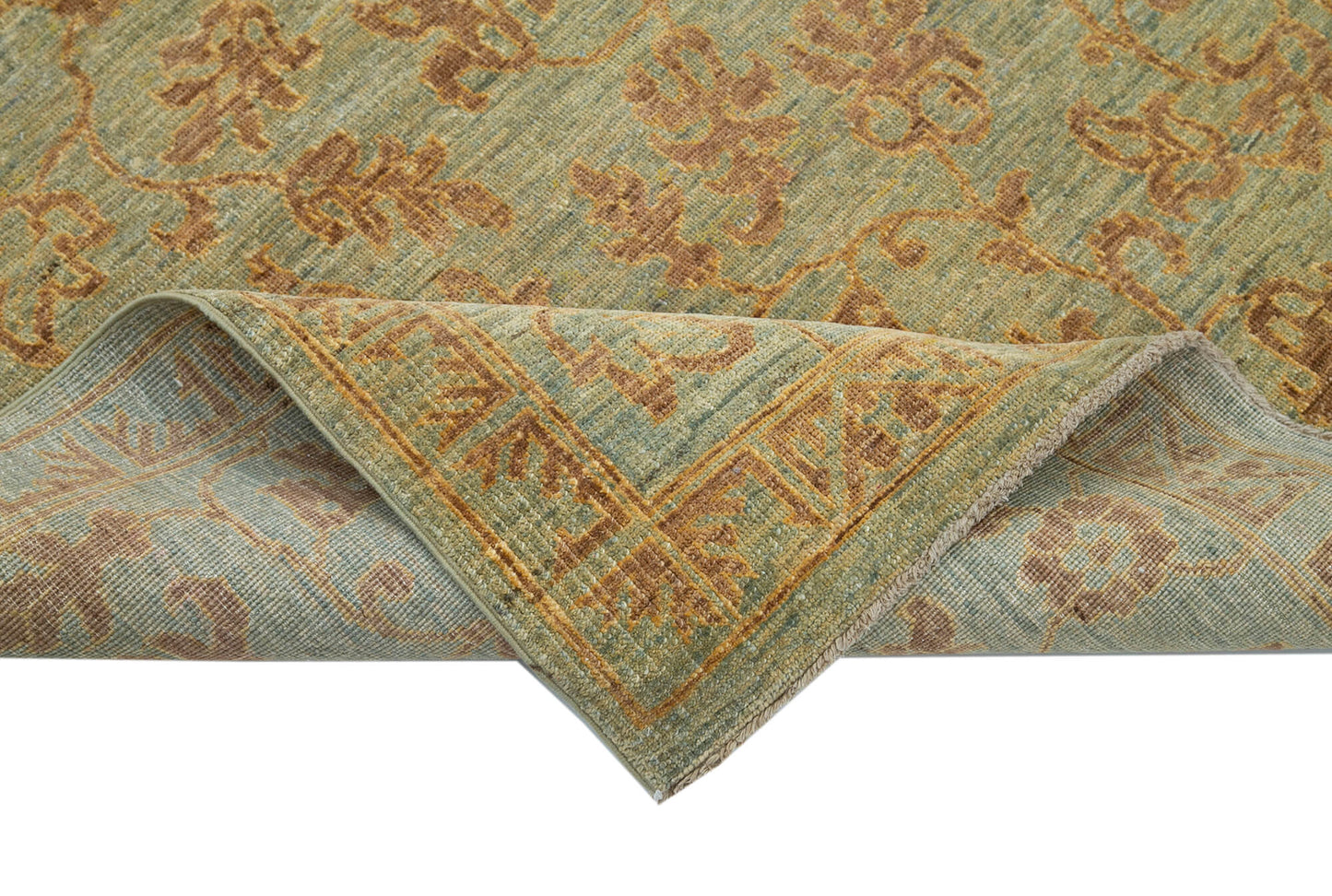 4x6 Green Oushak Rug - 33836