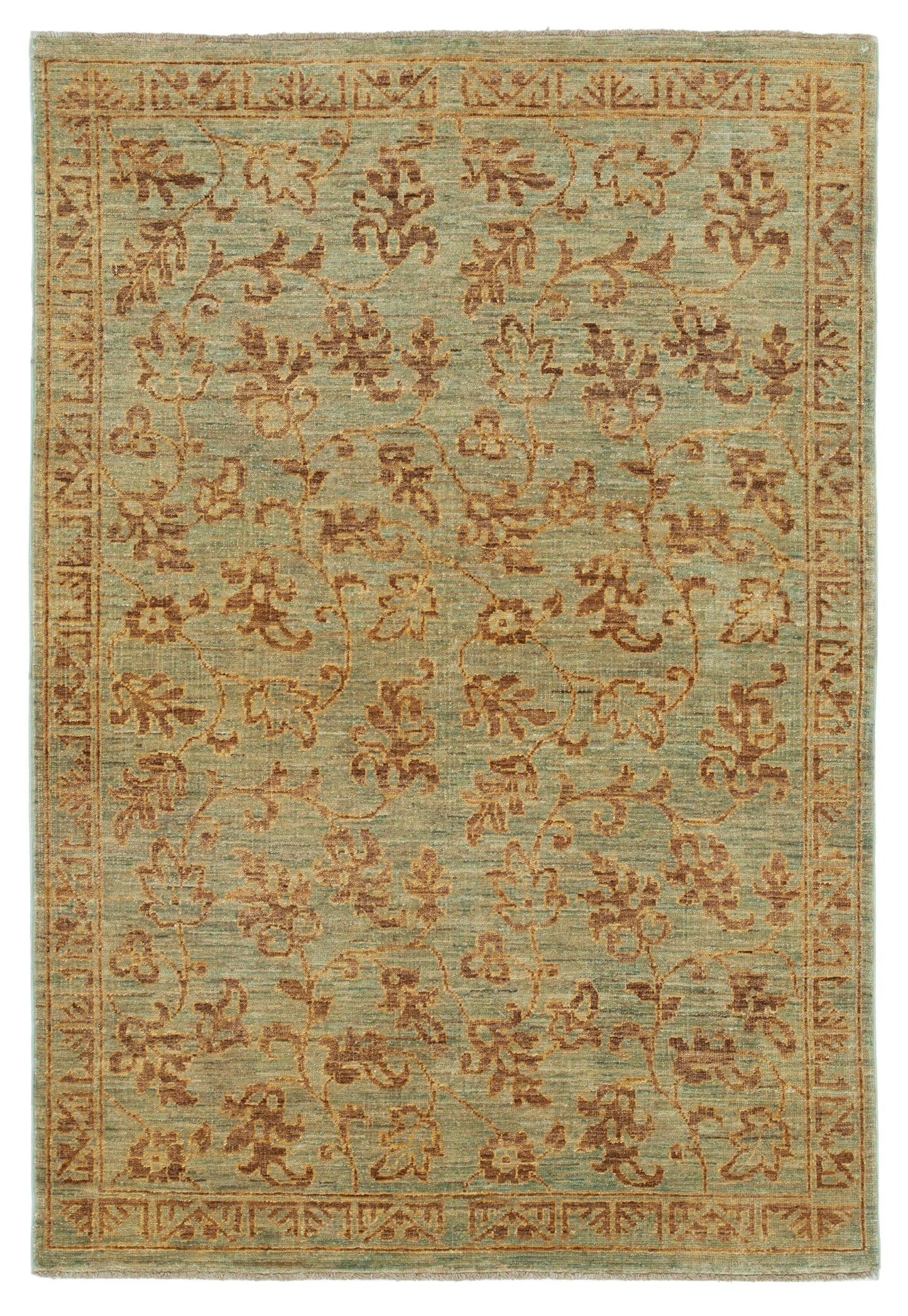 4x6 Green Oushak Rug - 33838