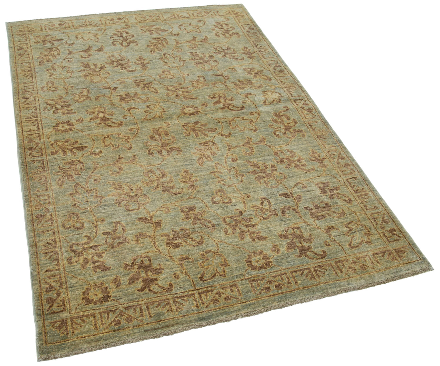 4x6 Green Oushak Rug - 33838