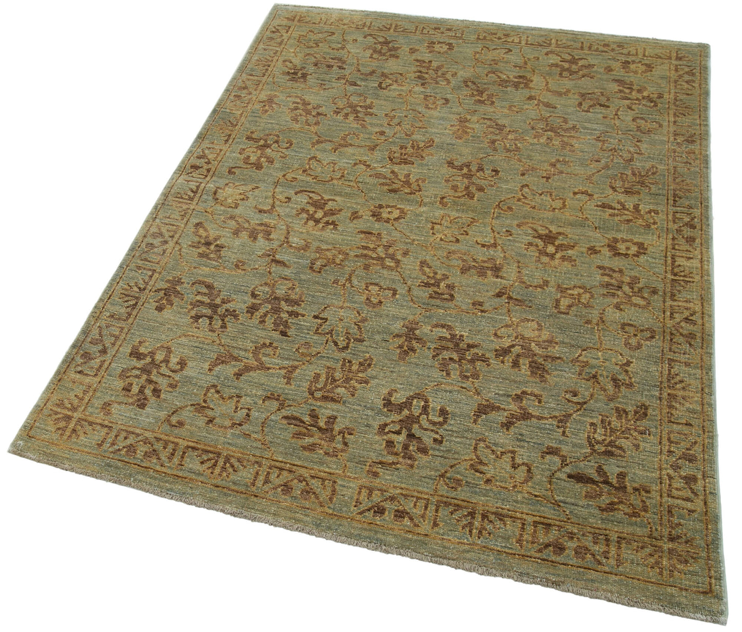 4x6 Green Oushak Rug - 33838