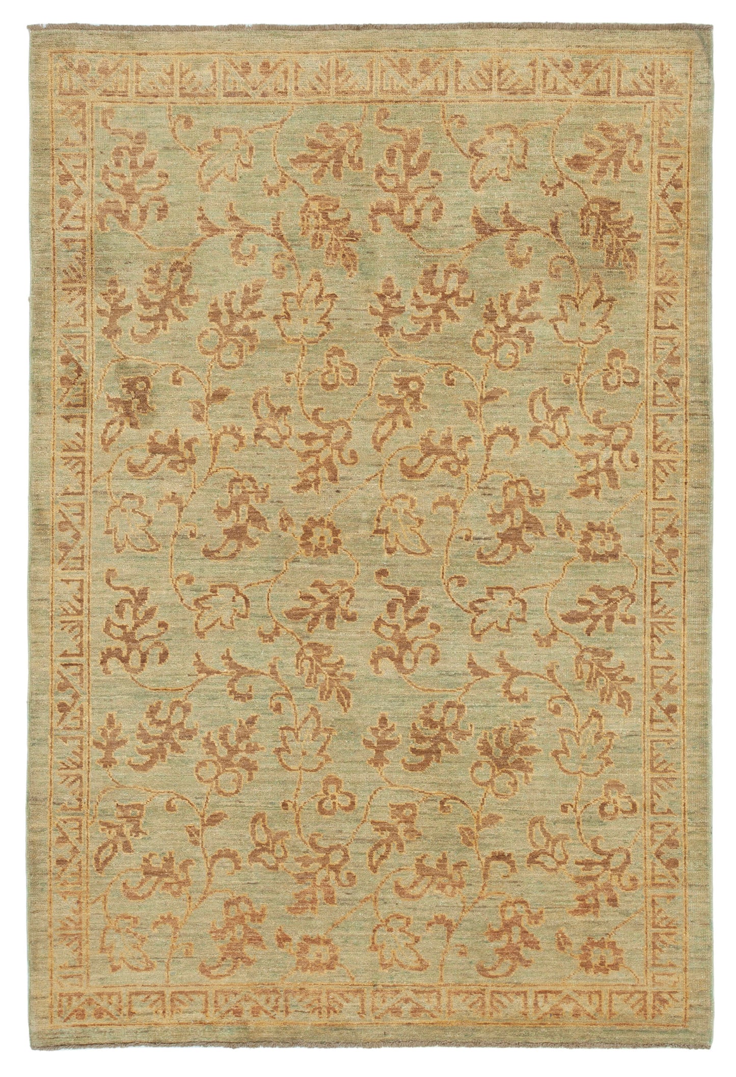 4x6 Green Oushak Rug - 33840