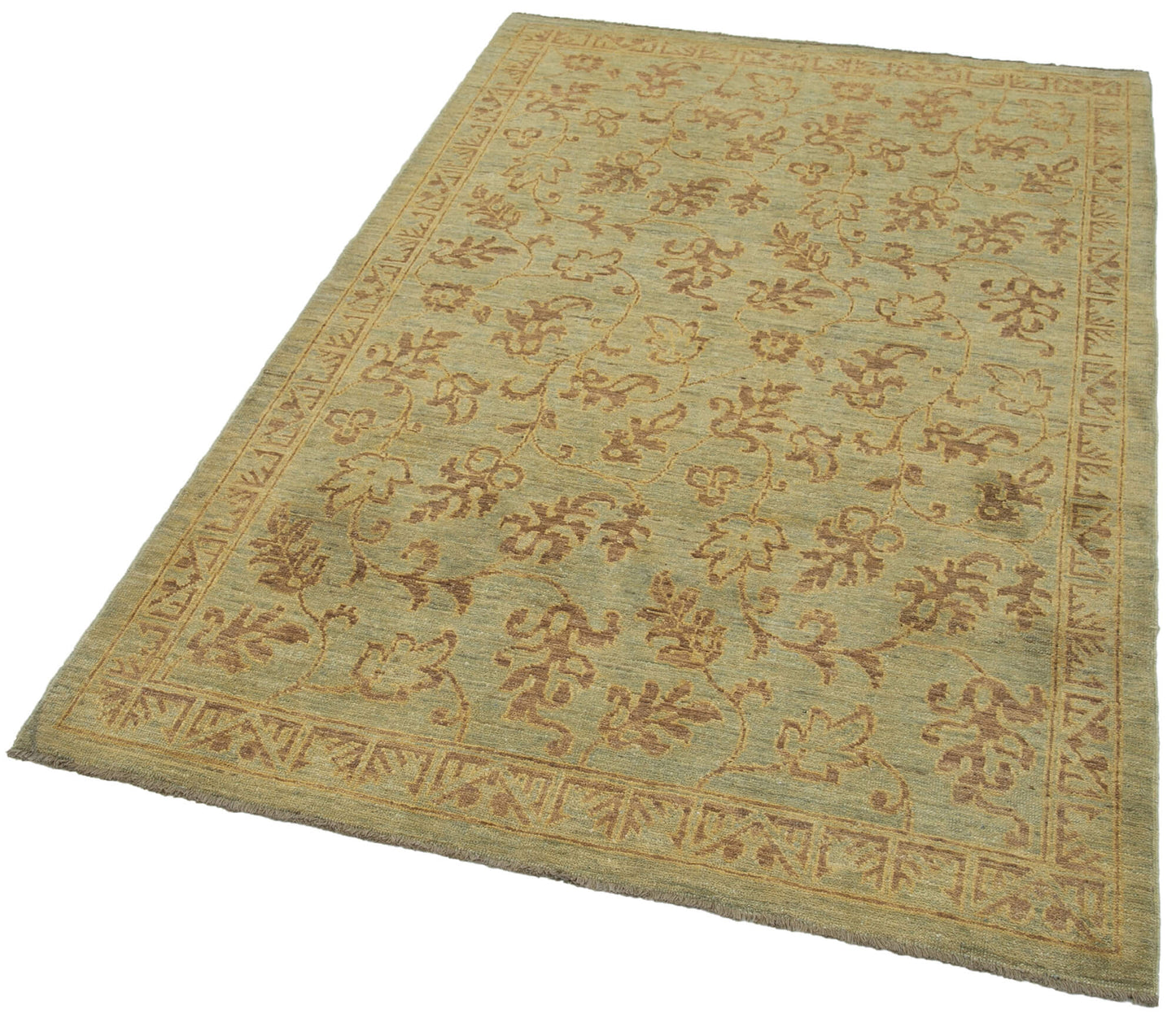 4x6 Green Oushak Rug - 33840