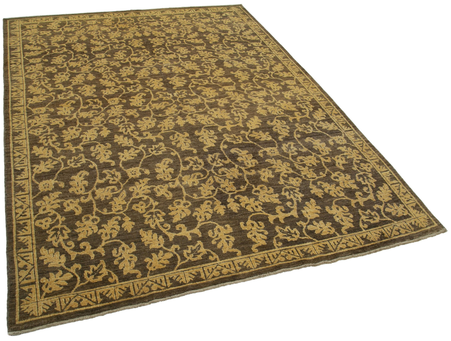 6x8 Brown Oushak Rug - 33841