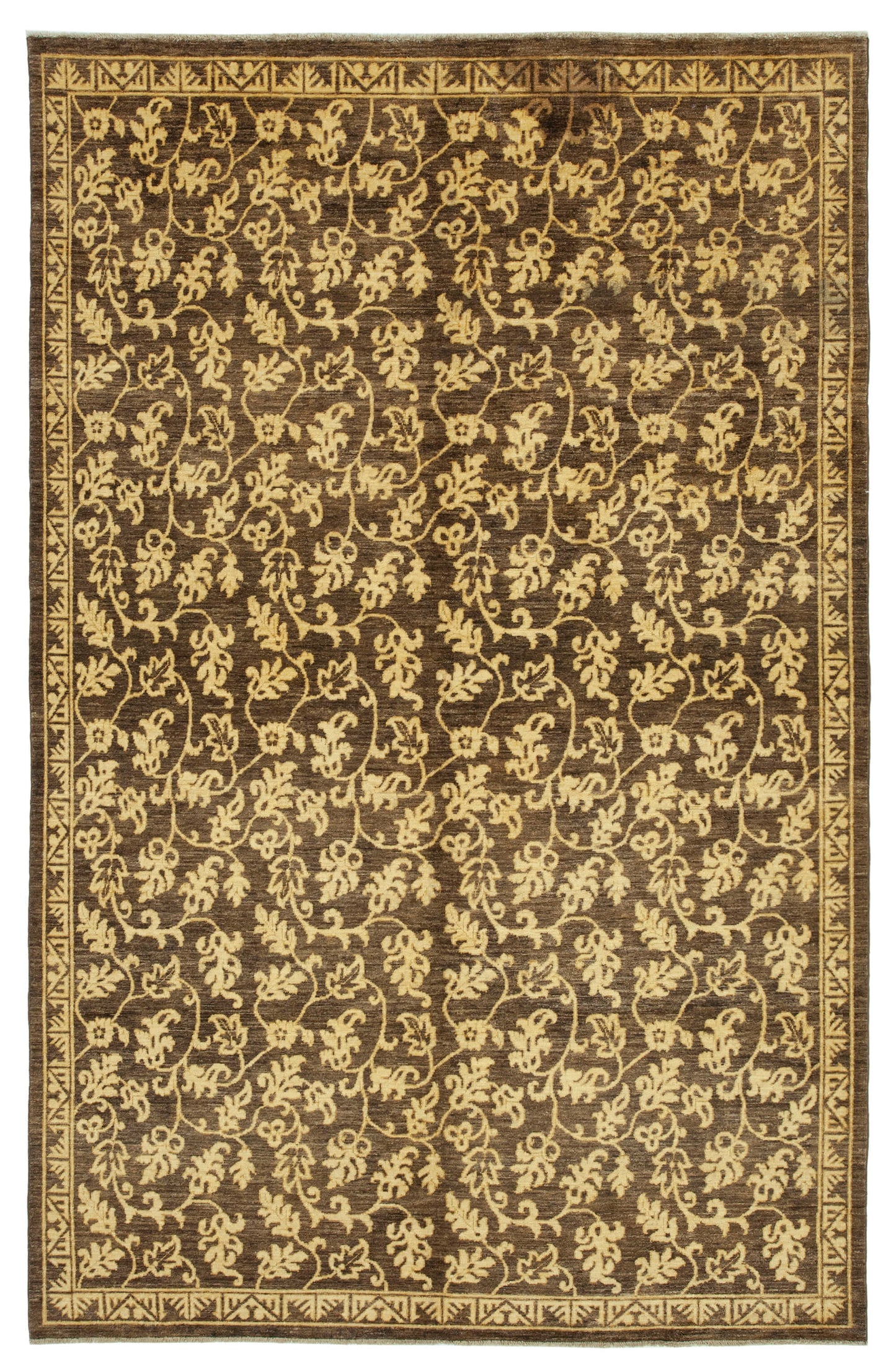 6x9 Brown Oushak Rug - 33842