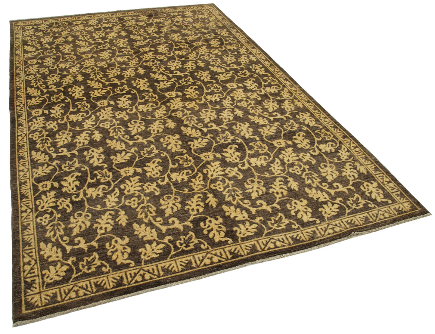 6x9 Brown Oushak Rug - 33842