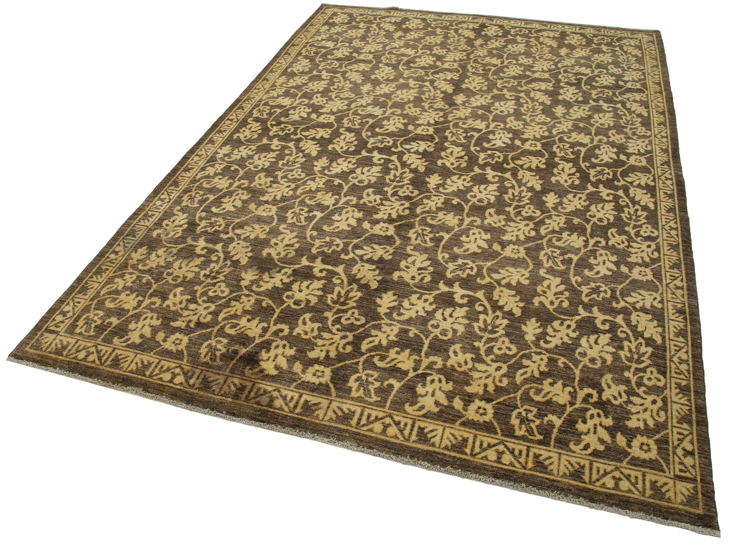 6x9 Brown Oushak Rug - 33842