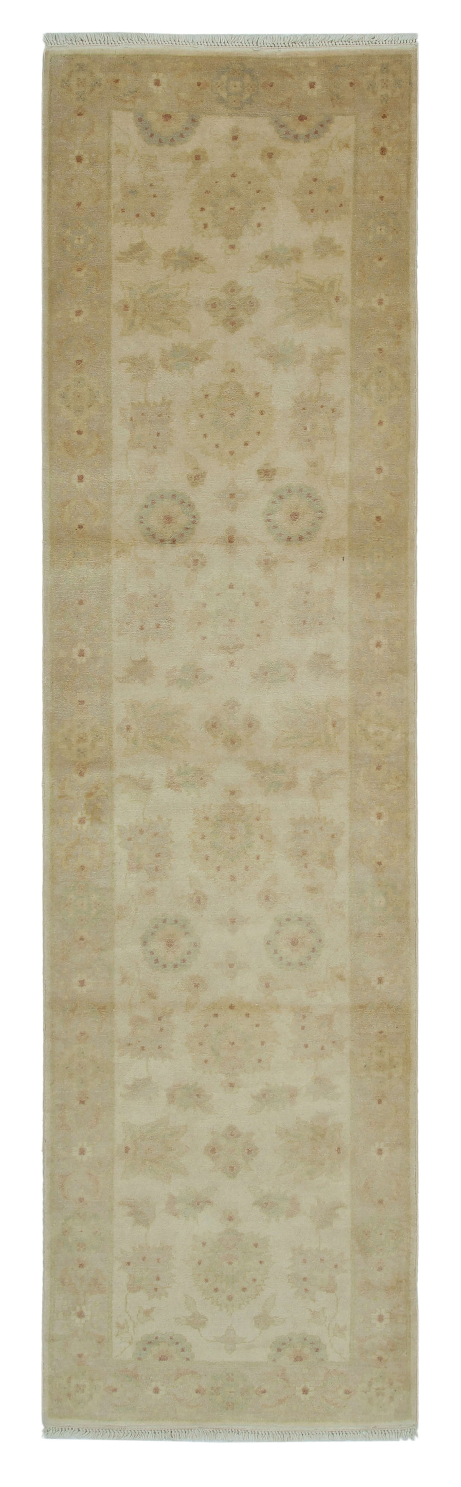 3x9 Beige Oushak Runner Rug - 33845