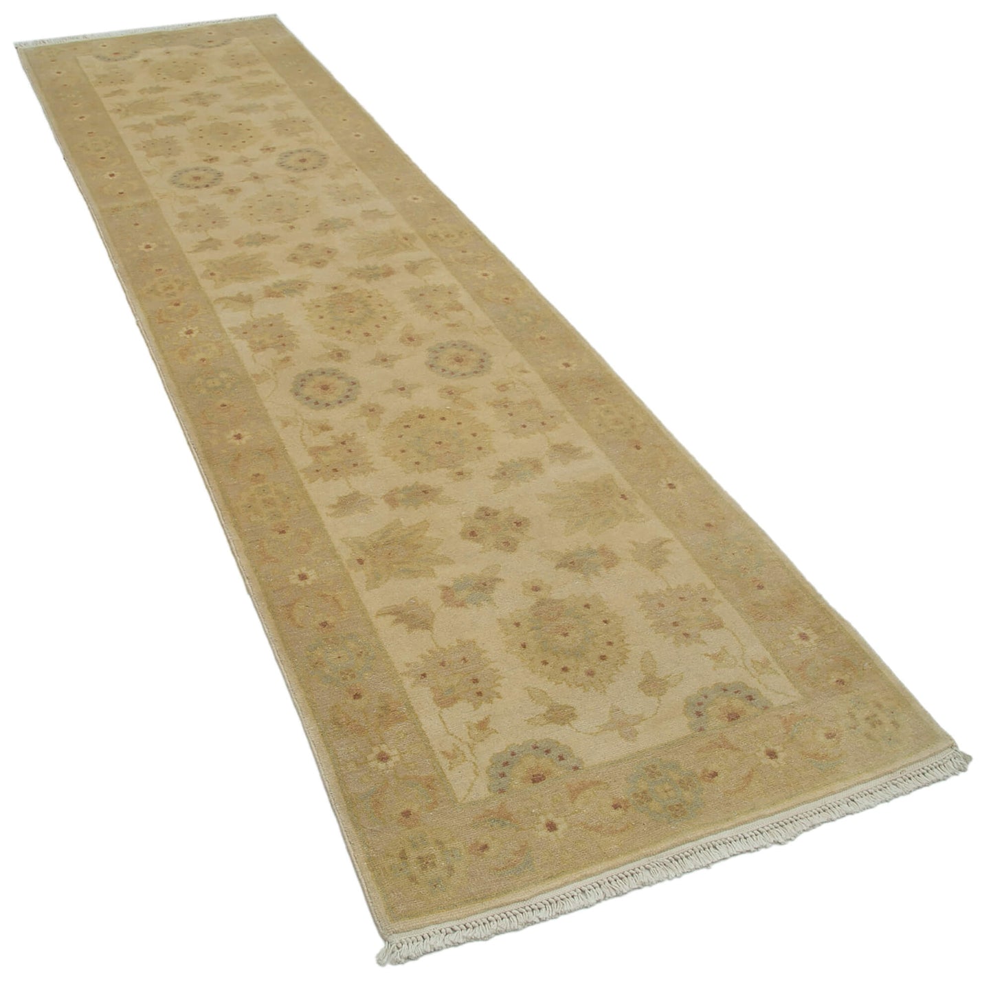 3x9 Beige Oushak Runner Rug - 33845