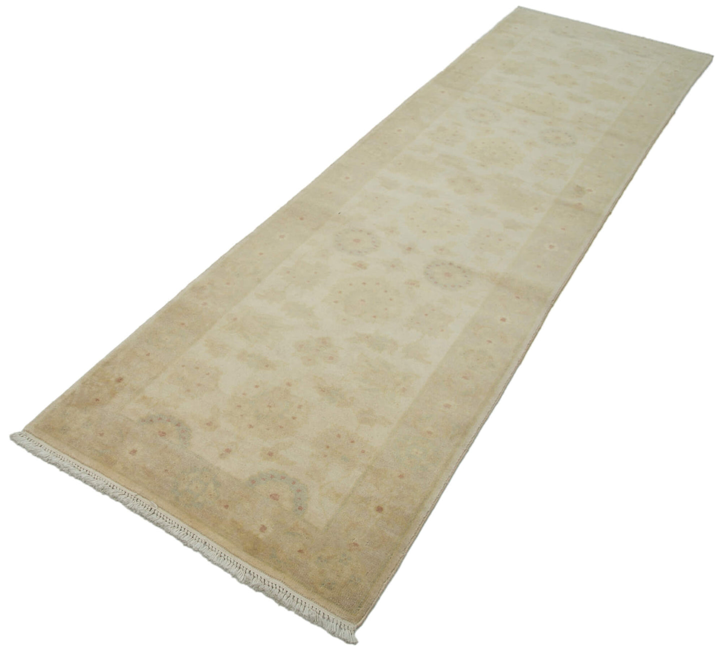 3x9 Beige Oushak Runner Rug - 33845