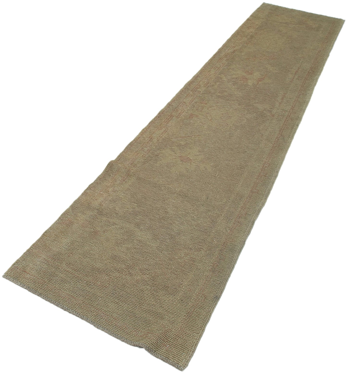 2x11 Beige Oushak Runner Rug - 33849