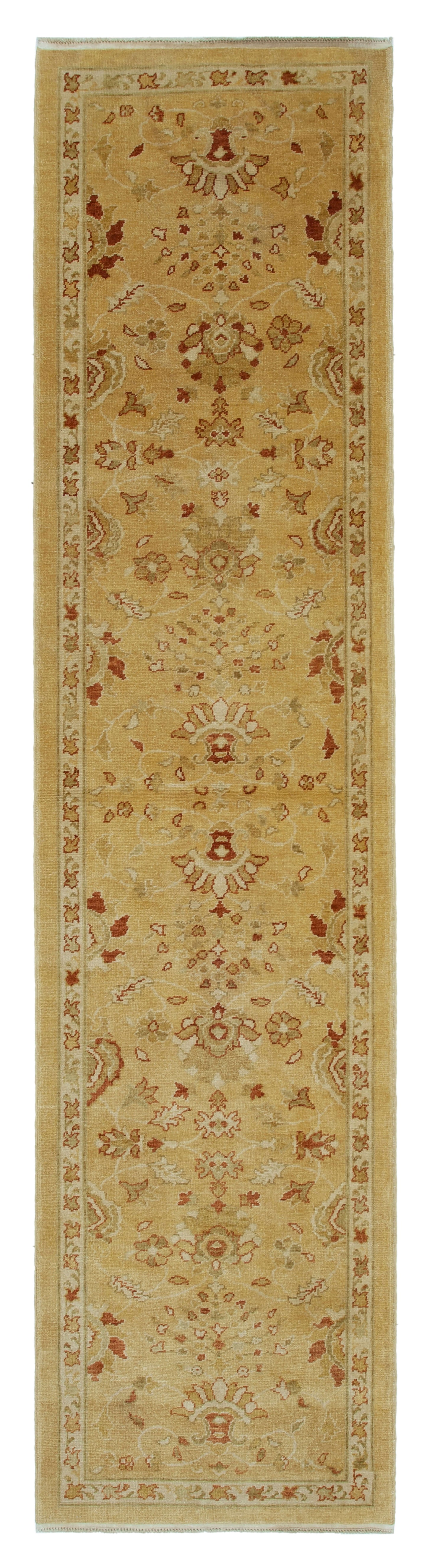 3x12 Yellow Oushak Runner Rug - 33853