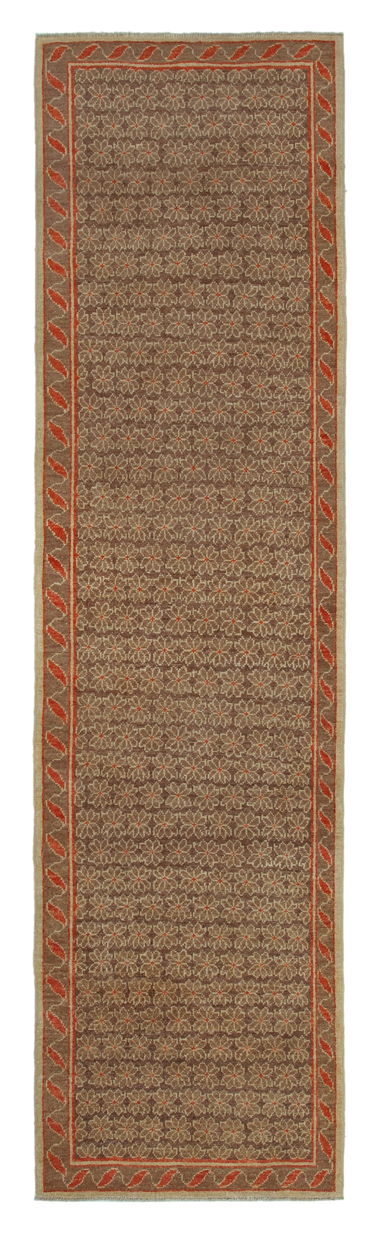 3x10 Brown Oushak Runner Rug - 33858