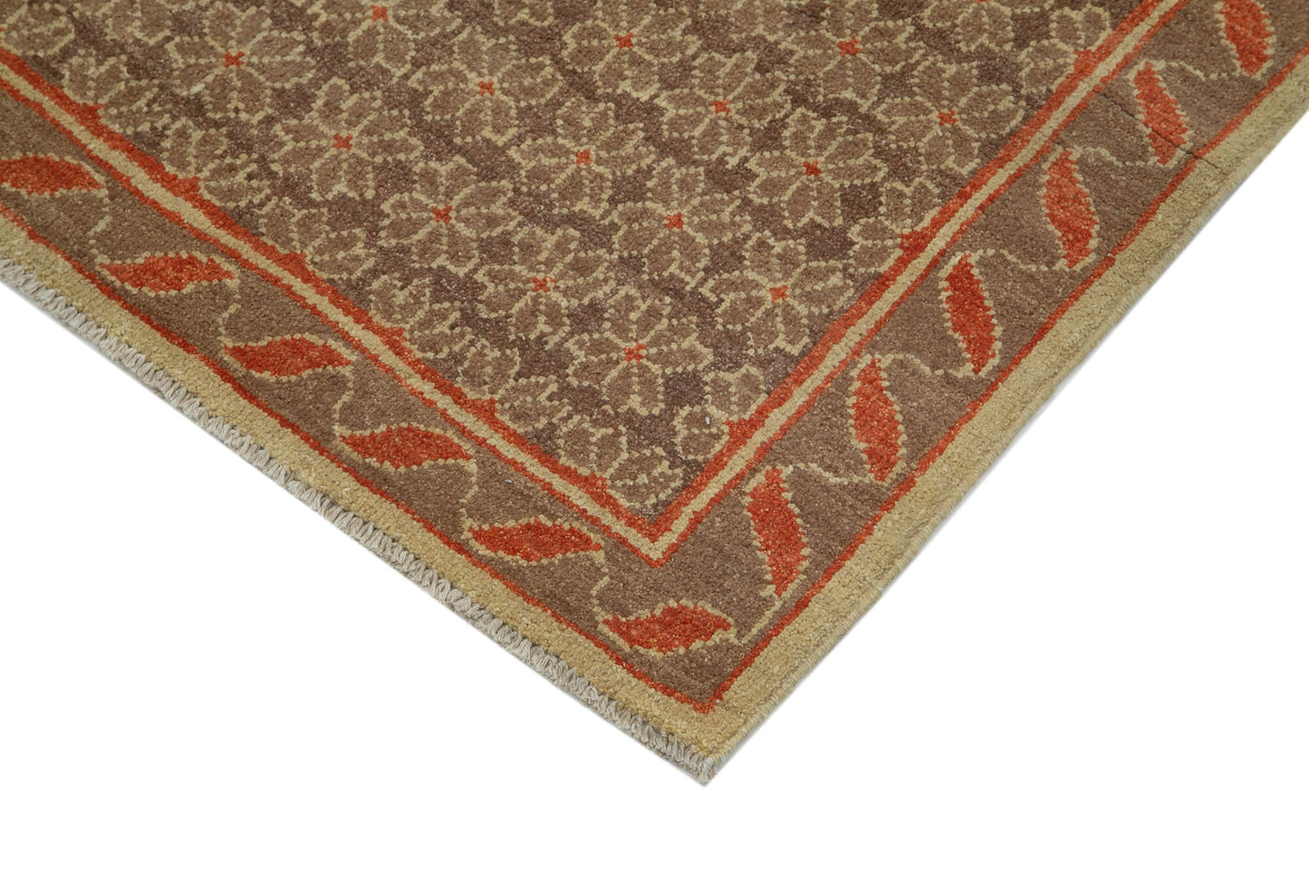 3x10 Brown Oushak Runner Rug - 33858