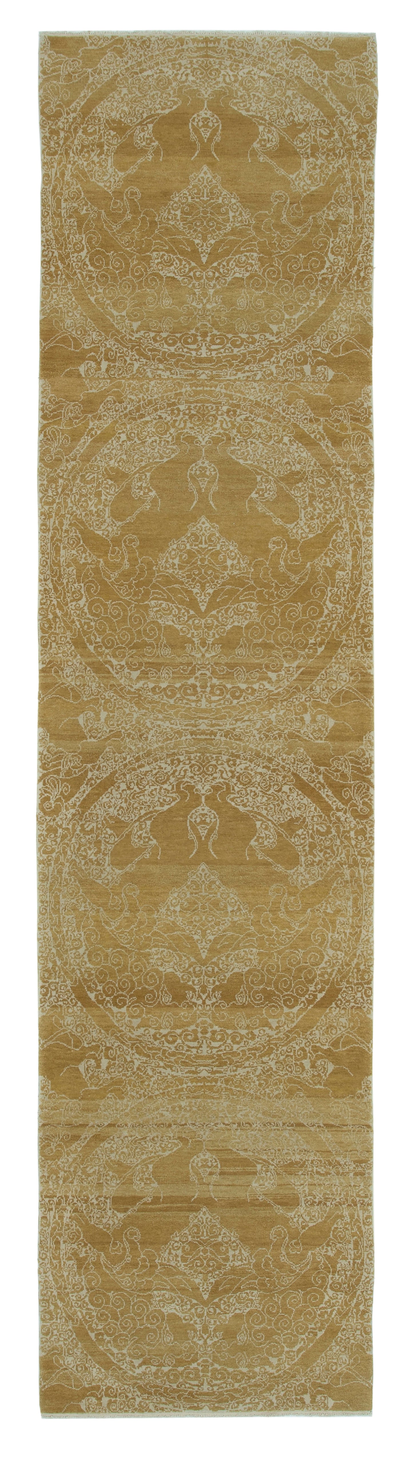 3x12 Yellow Oushak Runner Rug - 33859