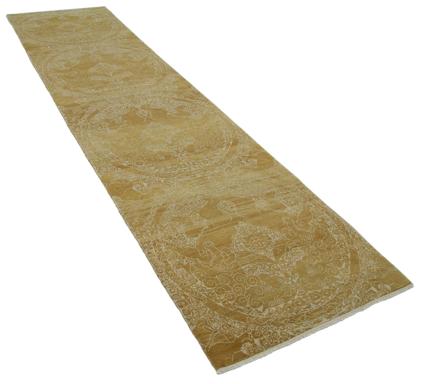 3x12 Yellow Oushak Runner Rug - 33859