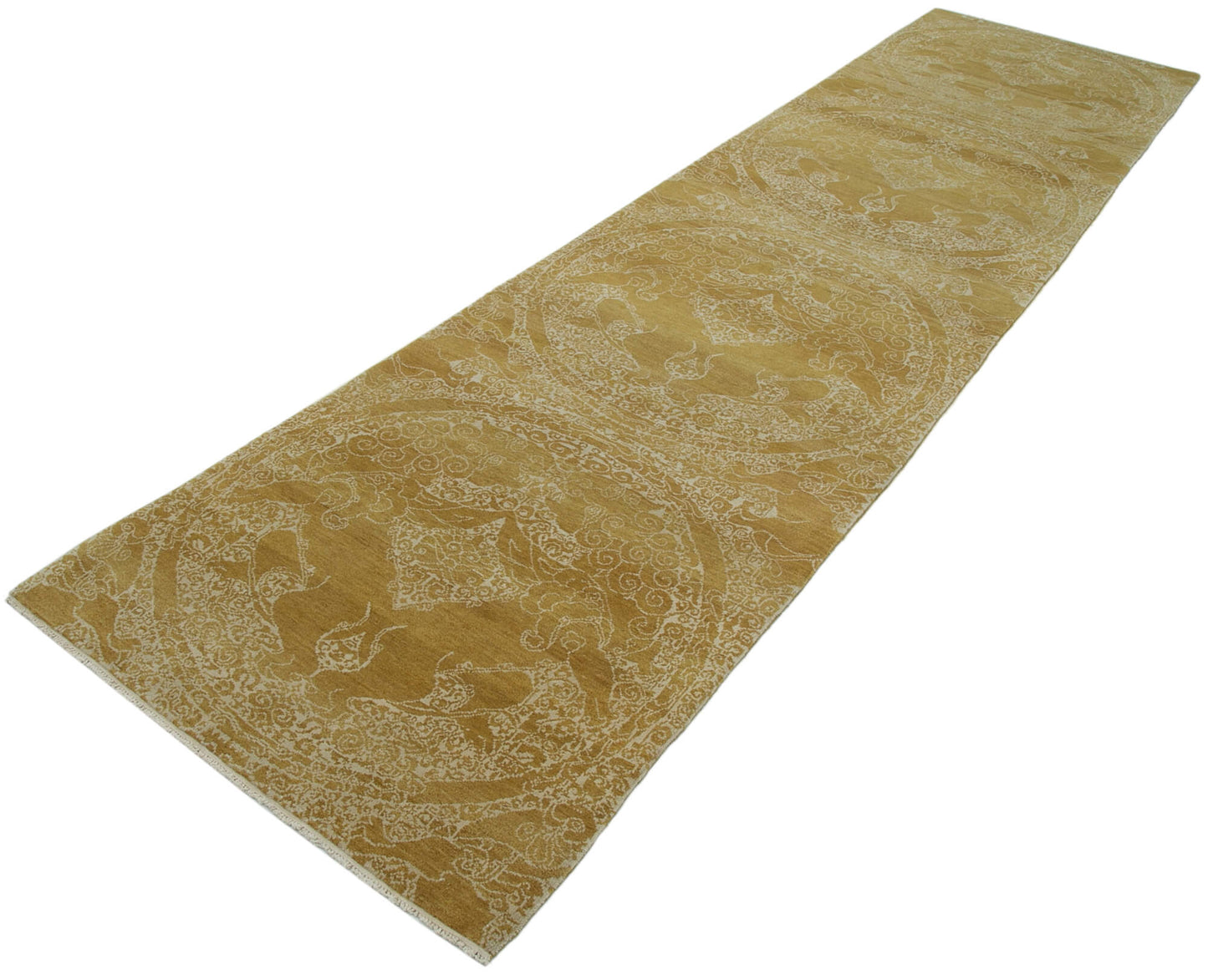 3x12 Yellow Oushak Runner Rug - 33859