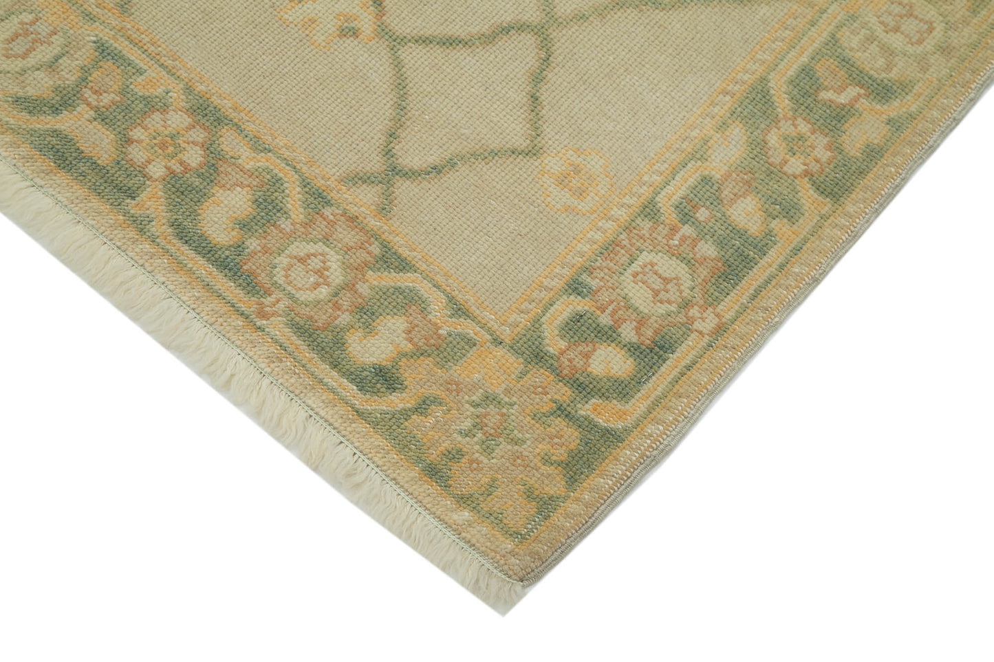 3x12 Beige Oushak Runner Rug - 33860