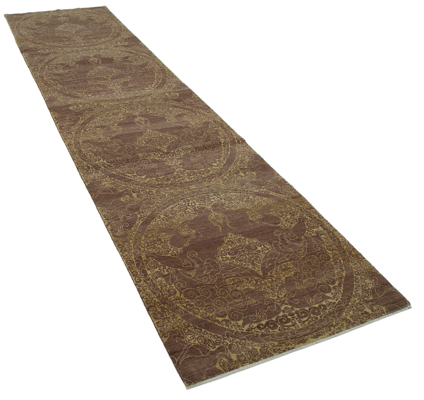 3x12 Brown Oushak Runner Rug - 33861