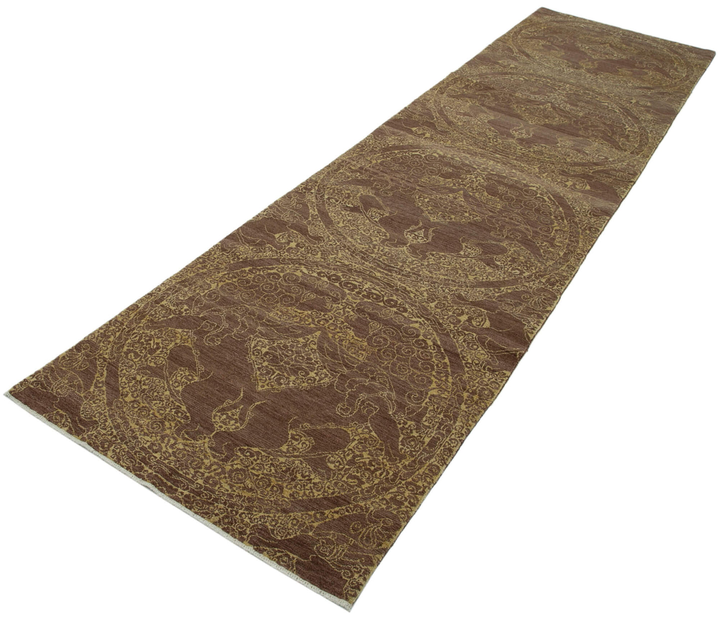 3x12 Brown Oushak Runner Rug - 33861