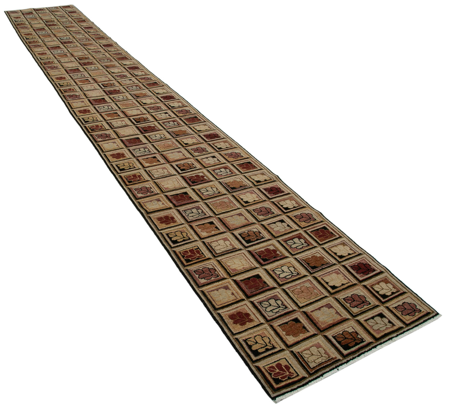 2x16 Beige Oushak Runner Rug - 33862