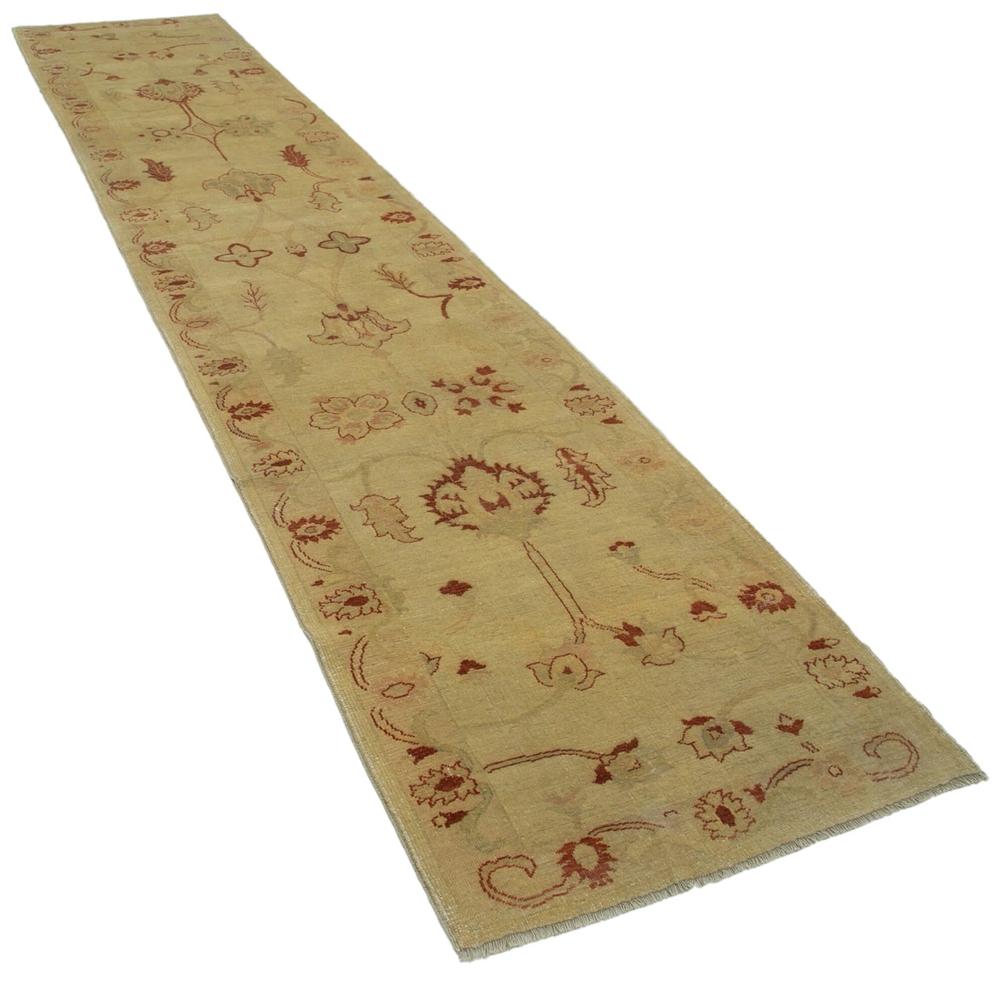 3x14 Yellow Oushak Runner Rug - 33863