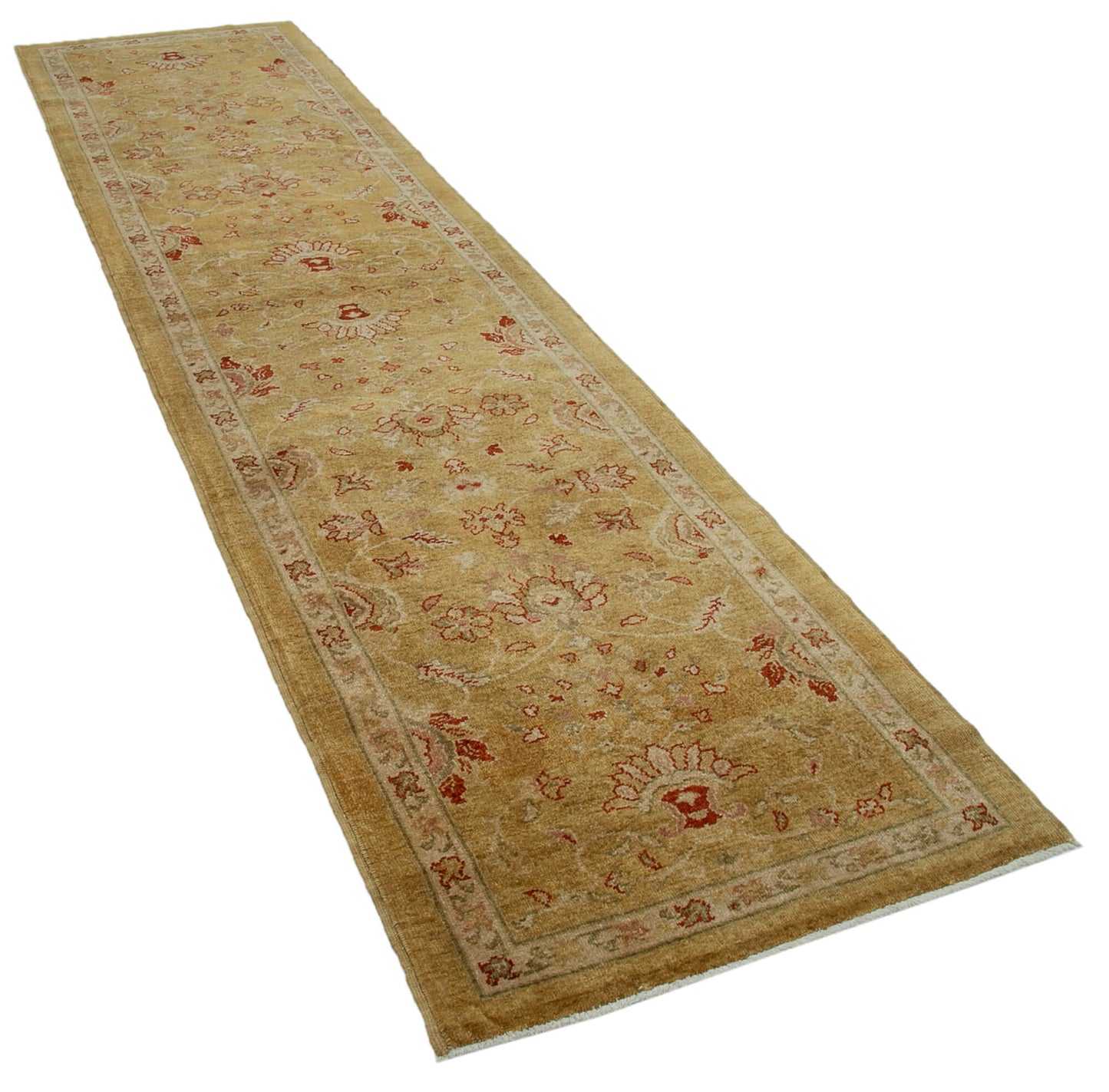 3x11 Yellow Oushak Runner Rug - 33865