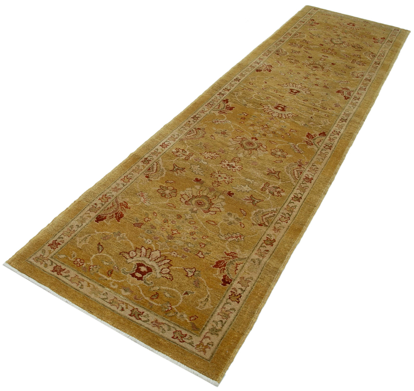 3x11 Yellow Oushak Runner Rug - 33865