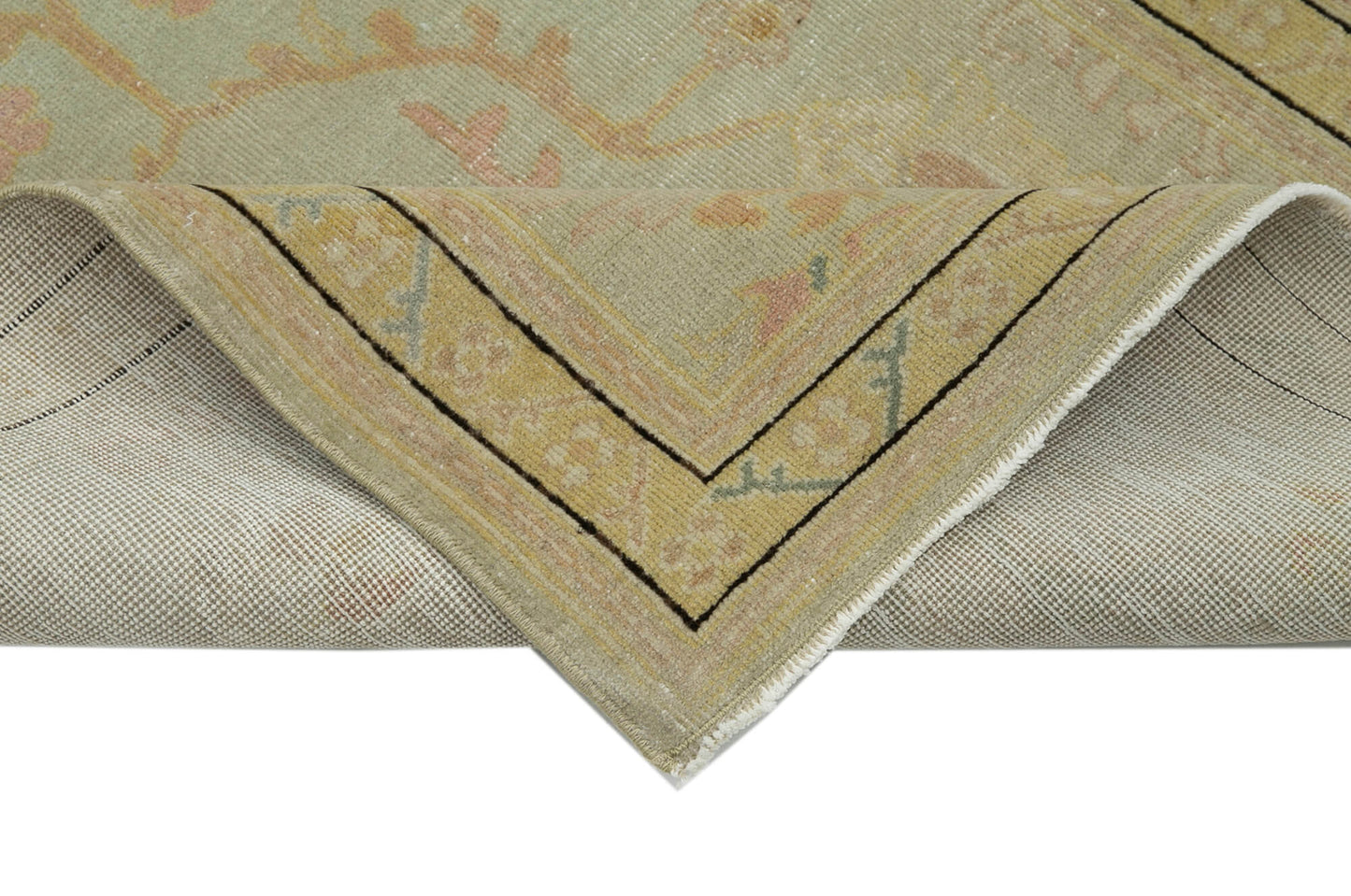 3x12 Beige Oushak Runner Rug - 33867