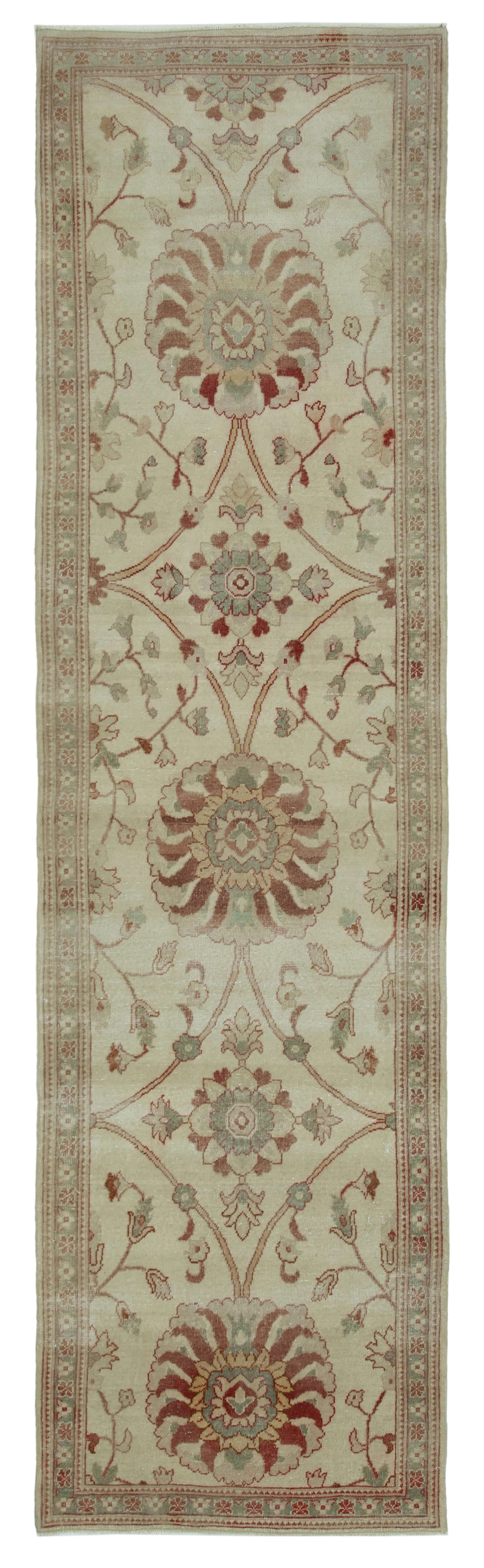 3x10 Beige Oushak Runner Rug - 33871