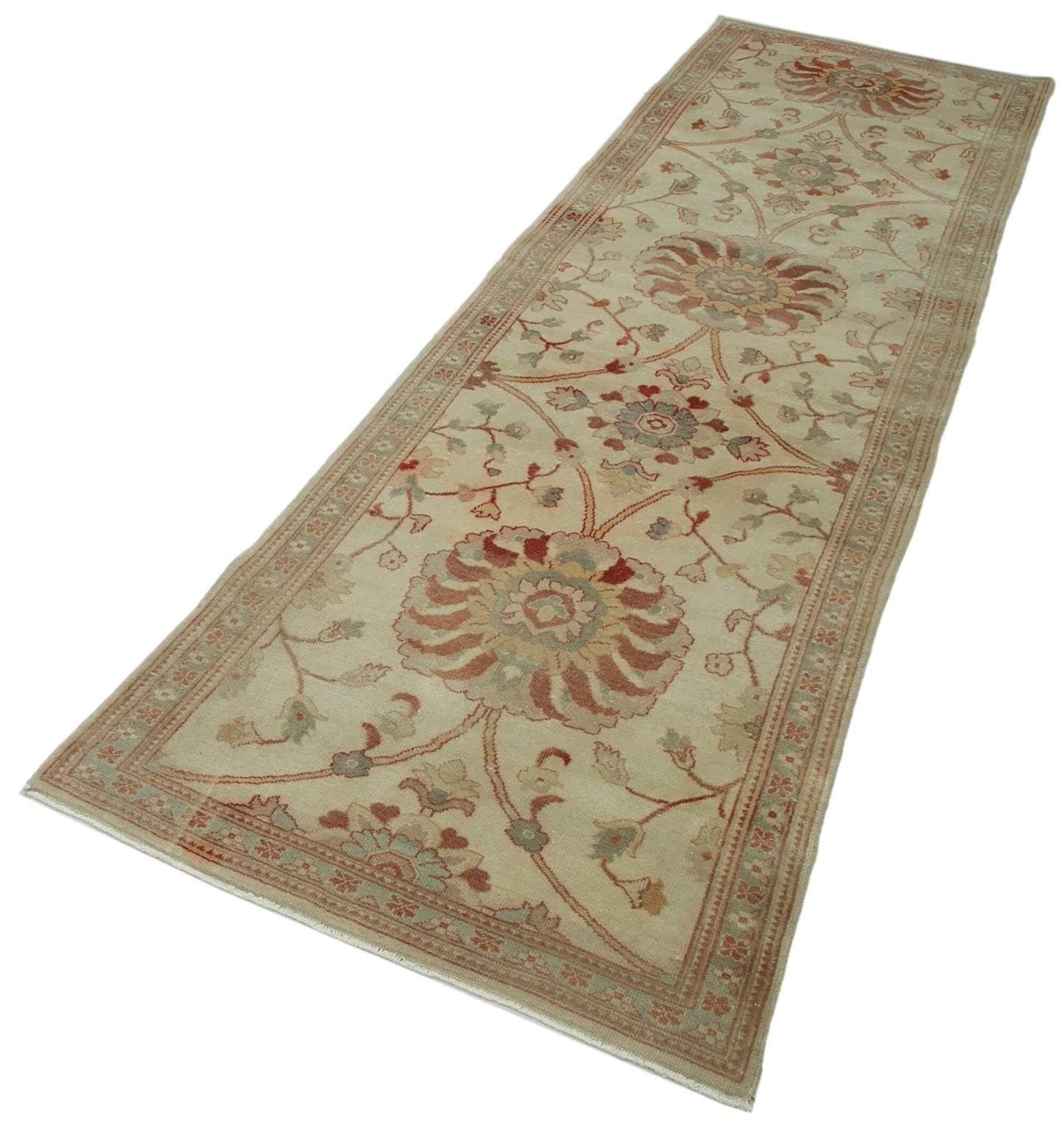 3x10 Beige Oushak Runner Rug - 33871