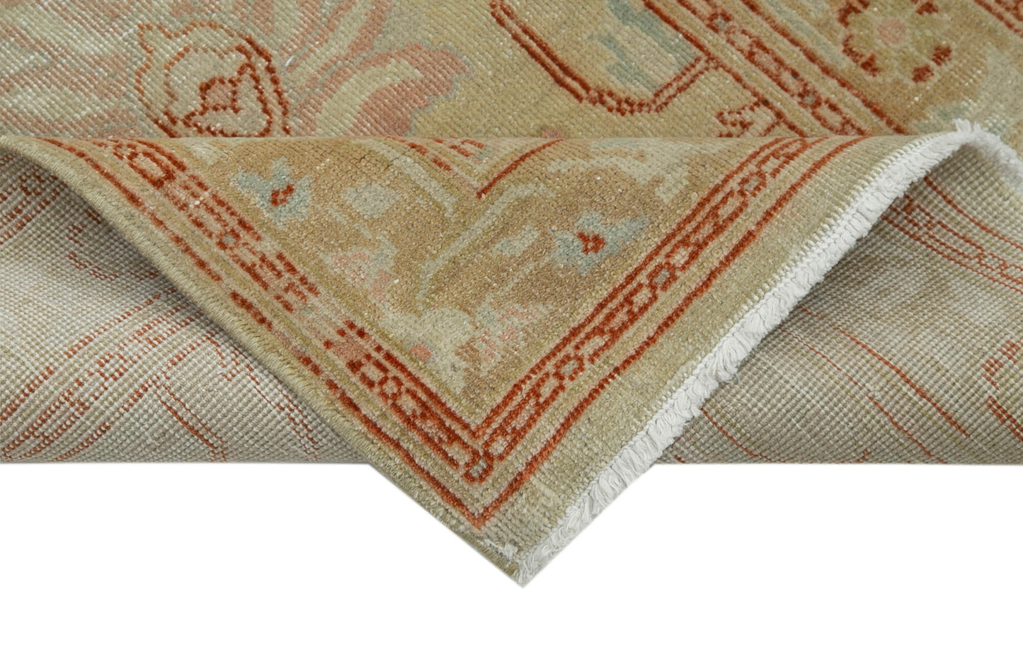 2x14 Beige Oushak Runner Rug - 33875